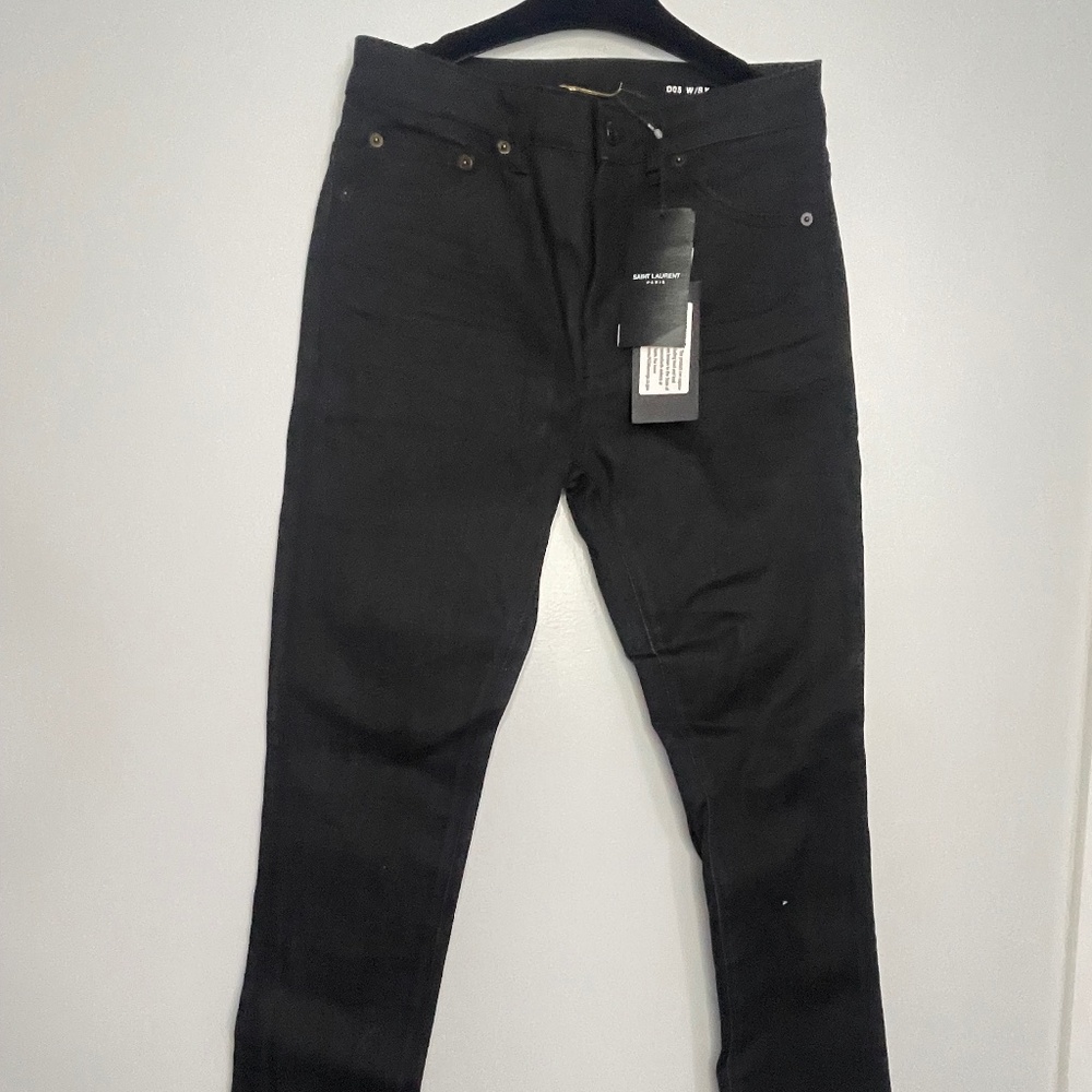 Saint Laurent Black Skinny Jeans – Size 28 (Timeless Luxury!)